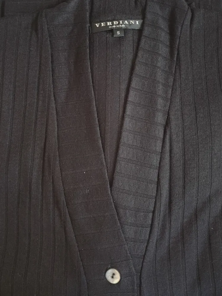 Lounge-Wear|Exquisite Morgenmäntel^Verdiani Ripp-Jersey Morgenmantel Viscosemix LOUNGE No. 1 lang von schwarz oder senfgelb