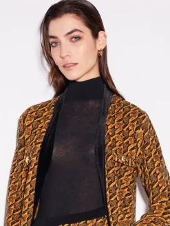 Lounge-Wear^Chiara Fiorini Rollkragenshirt VISCOSE MIX  von mit Kaschmir