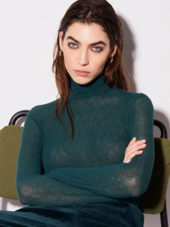 Lounge-Wear^Chiara Fiorini Rollkragenshirt VISCOSEMIX  von mit Kaschmir