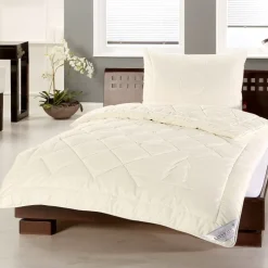 Naturhaardecken|Sommerdecken^Sannwald Sommer- / Übergangsdecke ALPENTRAUM mit Zirbe creme-weiß (natur)