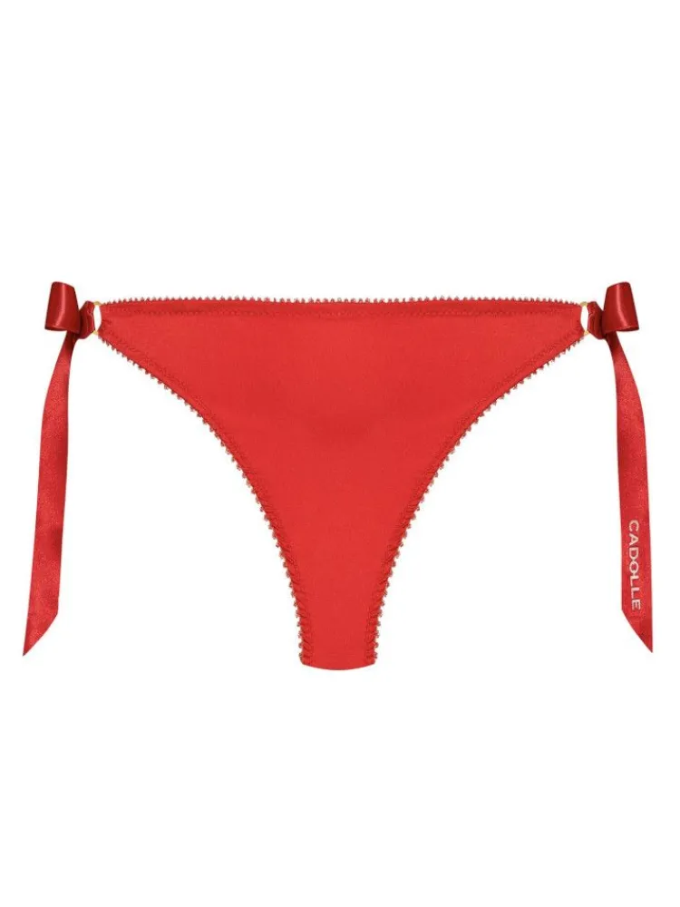 Sexy Kleinigkeiten|Alle Slips^Cadolle Satin Culotte GEISHA uni mit Schleifen von