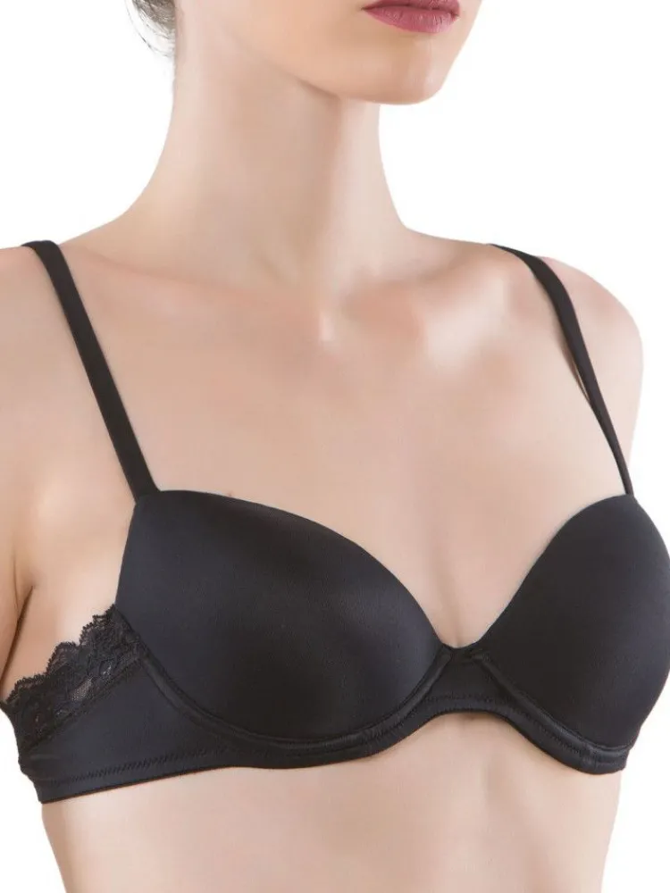 Alle Bhs^Cotton Club Schalen-BH Microfaser Spitze GRISELDA basic von Rubino