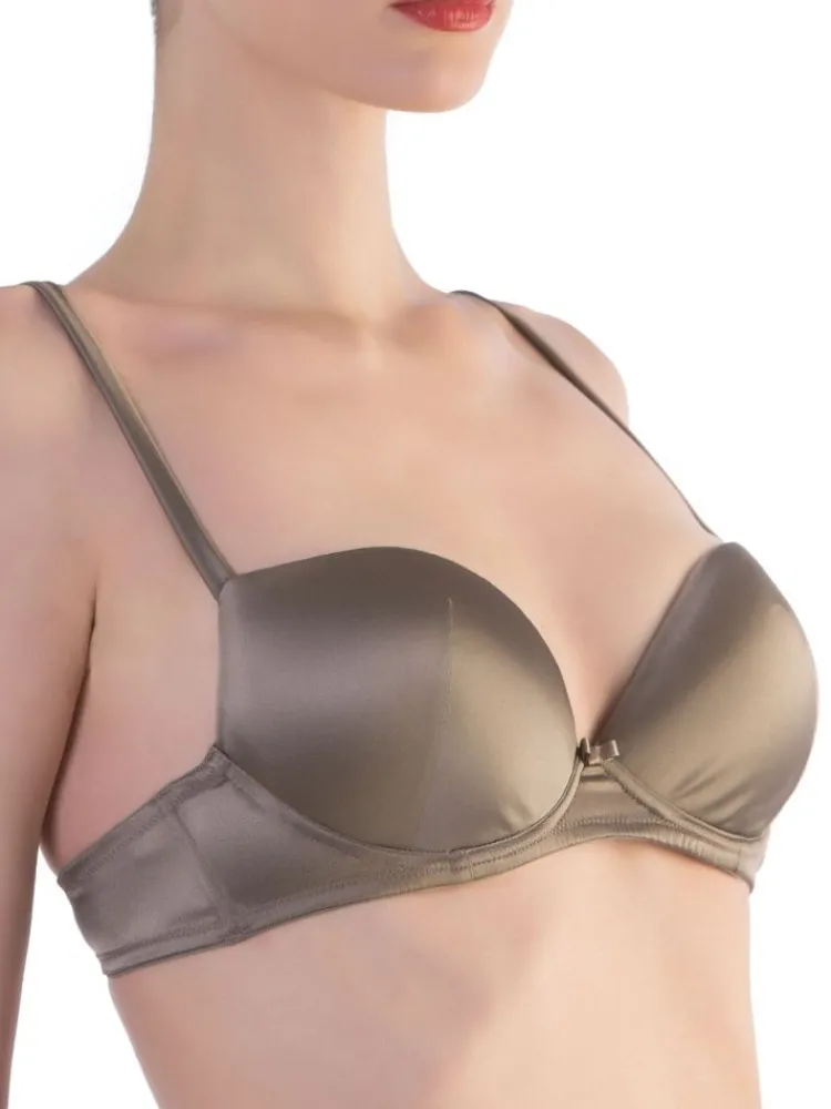 Alle Bhs^Cotton Club Schalen-BH mit Seide PREGIATO glatt Seta Superior