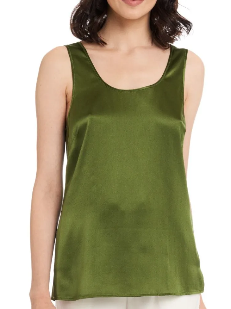 Camisole (Breite Träger)|Alle Lingerie Tops^Gattina Seide Camisole Top SEDUZIONE DI SETA einfarbig