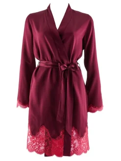 Morgenmantel Mit Seide^Aubade Seide Kimono SOIE D´AMOUR Luxus