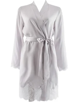 Morgenmantel Mit Seide^Aubade Seide Kimono SOIE D´AMOUR exquisit