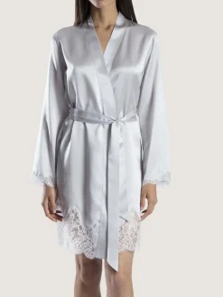 Morgenmantel Mit Seide^Aubade Seide Kimono SOIE D´AMOUR exquisit