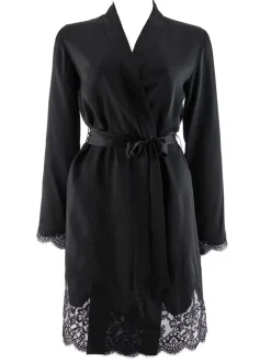 Morgenmantel Kurz|Morgenmantel Aus Satin^Aubade Seide Kimono TOI MON AMOUR von