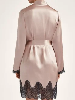 Morgenmantel Kurz|Morgenmantel Aus Satin^Aubade Seide Kimono TOI MON AMOUR von