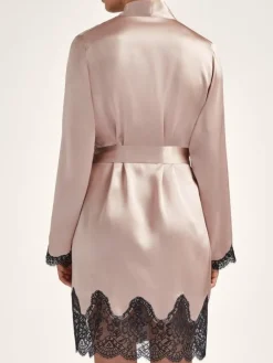 Morgenmantel Kurz|Morgenmantel Aus Satin^Aubade Seide Kimono TOI MON AMOUR Uni Farben von