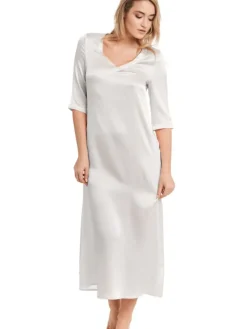Seiden Basics|Seide Sleepshirt^Gattina Seide Langarm Nachtkleid SEDUZIONE DI SETA von