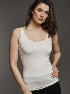 Camisole (Breite Träger)|Mit Jersey & Wirkseide^Kokon Zwo Seide mit Bio-Baumwolle kbA TRÄGERTOP Basic von