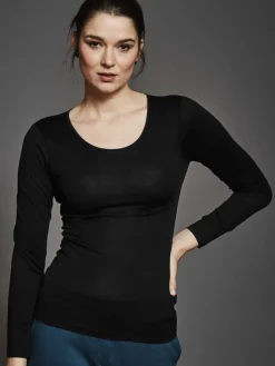 Shirts Mit Seide|Langarm^Kokon Zwo Seide mit Bio-Baumwolle kbA LANGARM SHIRT Basic von