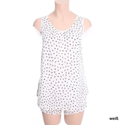 Seidenpyjama^Kokon Zwo Seide mit Bio-Baumwolle KURZPYJAMA Vogeldruck von schwarz oder weiß mit Vogeldruck