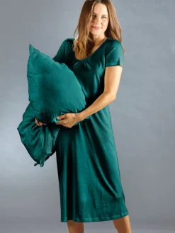 Seiden Basics|Seide Sleepshirt^Kokon Zwo Seide mit Bio-Baumwolle NACHTHEMD von