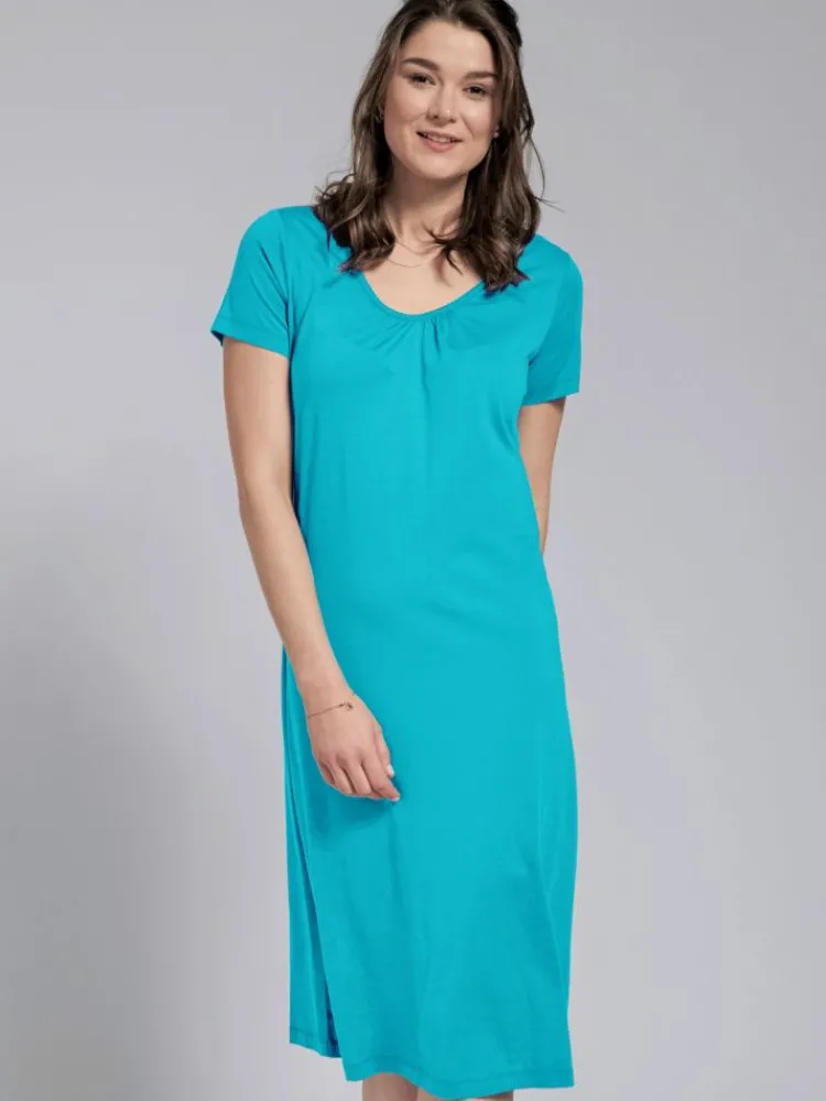 Seiden Basics|Seide Sleepshirt^Kokon Zwo Seide mit Bio-Baumwolle NACHTHEMD Kurzarm von