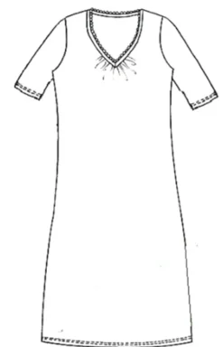 Seiden Basics|Seide Sleepshirt^Kokon Zwo Seide mit Bio-Baumwolle NACHTHEMD uni von