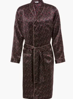 Seide Morgenmäntel^Zimmerli Seide Morgenmantel Herren SILK NIGHTWEAR 6000 knielang von