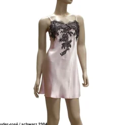 Seidennachthemd^Marjolaine Seide Nachthemd BACCARAT Calais Spitze von