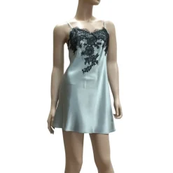 Seidennachthemd^Marjolaine Seide Nachthemd BACCARAT Calais Spitze von