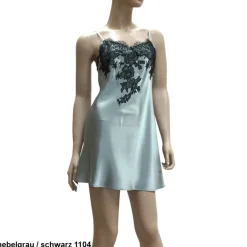 Seidennachthemd^Marjolaine Seide Nachthemd BACCARAT mit französischer Spitze von