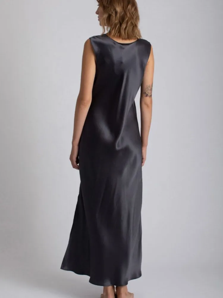 Seidennachthemd|Kleider^Vivis Seide Nachtkleid LEONA lang von