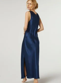 Kleider|Seidenneglige^Vivis Seide Nachtkleid LEONA mit Spitze von