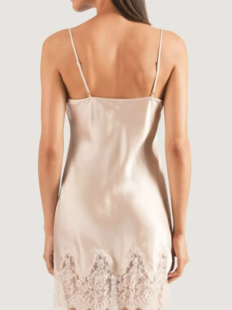 Alle Negligés|Seidenneglige^Aubade Seide Negligé TOI MON AMOUR klassische Farben von