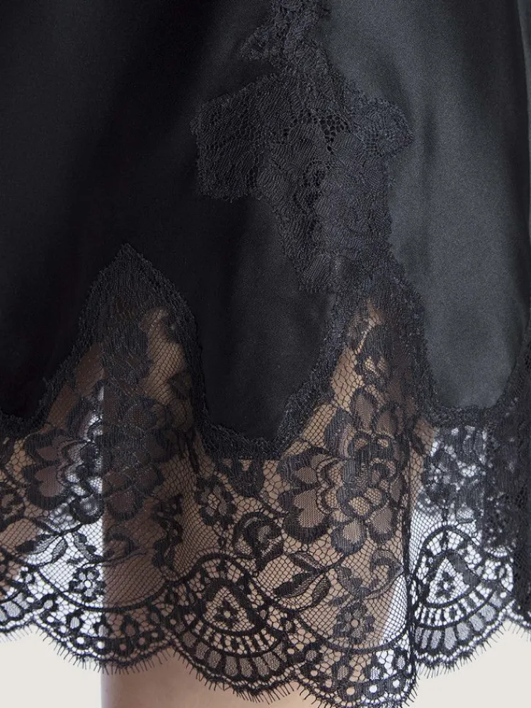 Alle Negligés|Seidenneglige^Aubade Seide Negligé TOI MON AMOUR klassische Farben von