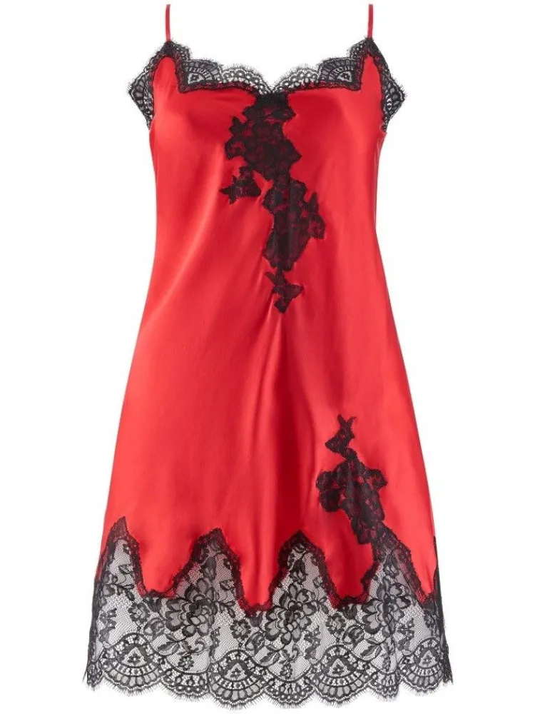 Alle Negligés|Seidenneglige^Aubade Seide Negligé TOI MON AMOUR klassische Farben von