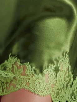 Alle Negligés|Seidenneglige^Marjolaine Seide Neglige GEMMA No. 4 Calais Spitze