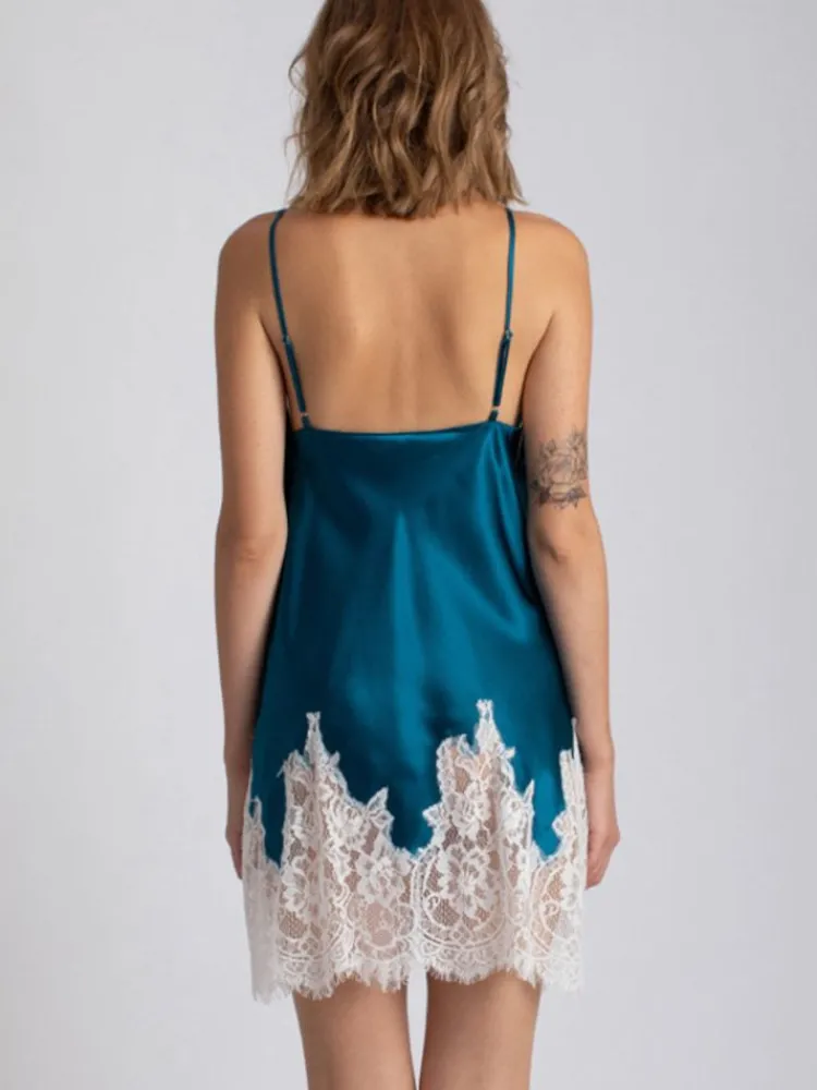 Alle Negligés|Seidenneglige^Vivis Seide Neglige kurz LILLIAN von