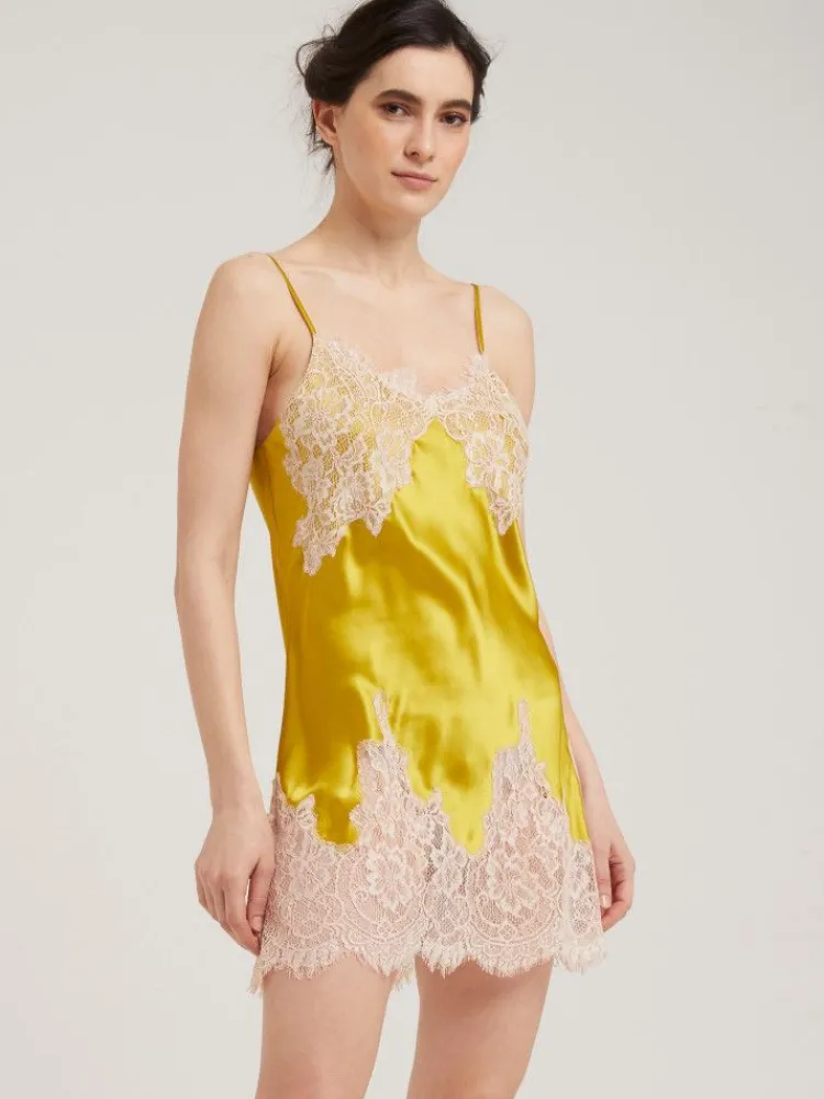Alle Negligés|Seidenneglige^Vivis Seide Neglige kurz LILLIAN von
