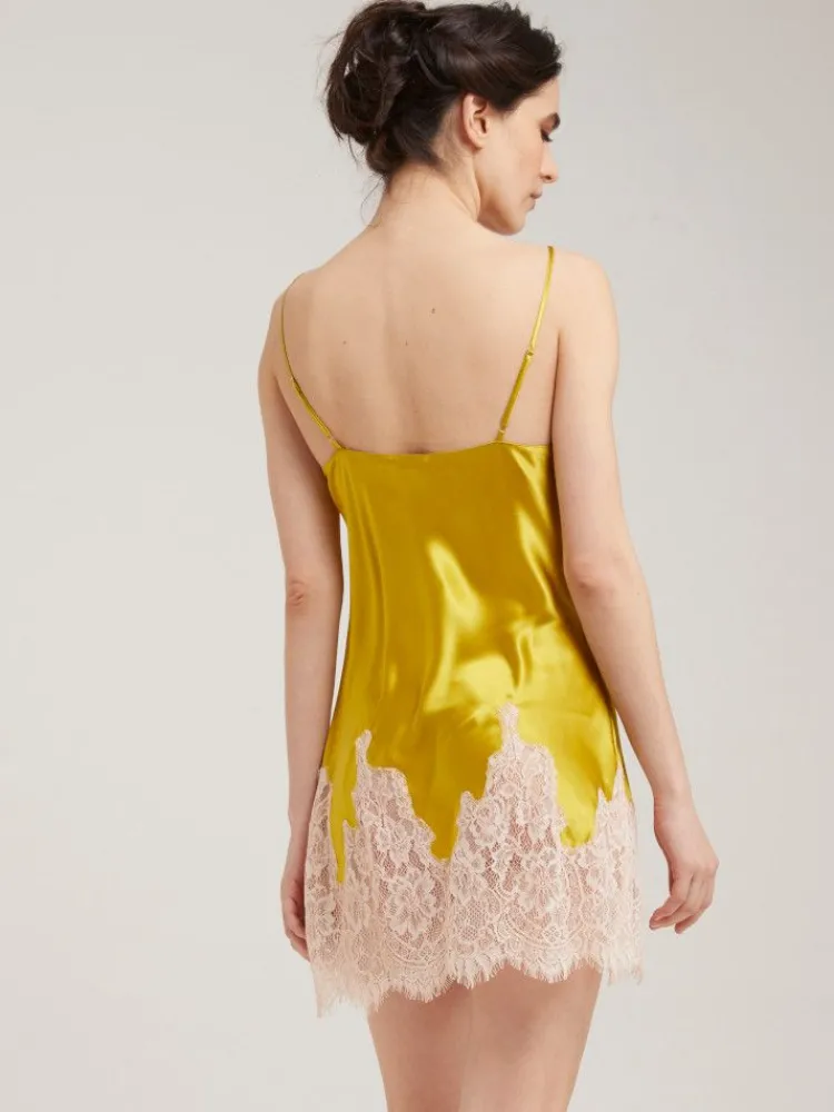 Alle Negligés|Seidenneglige^Vivis Seide Neglige kurz LILLIAN von