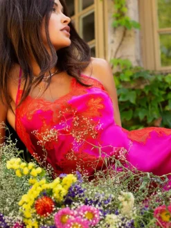 Alle Negligés|Seidenneglige^Marjolaine Seide Neglige lang MELINDA von