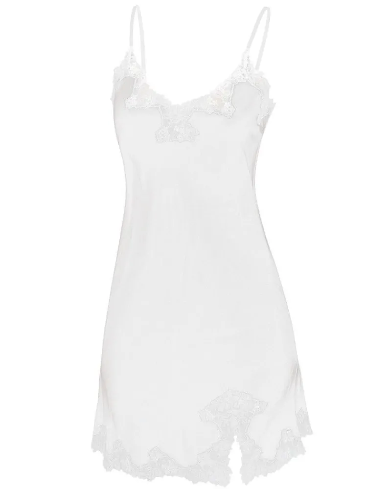 Alle Negligés|Unterkleider Mit Seide^Eva B. Bitzer Seide Neglige SATIN + LACE kurz von