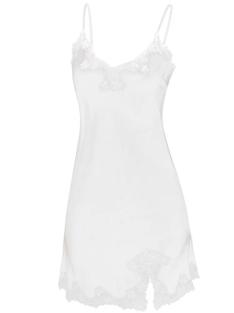 Alle Negligés|Unterkleider Mit Seide^Eva B. Bitzer Seide Neglige SATIN + LACE kurz von
