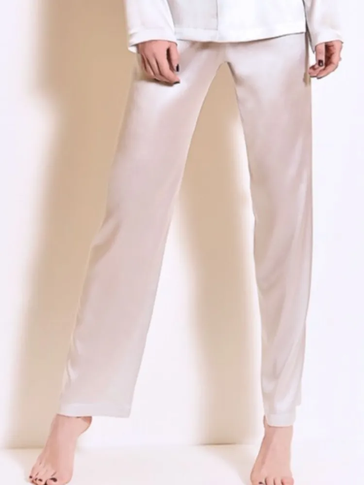 Mit Seidensatin|Alle Unterteile^Chiara Fiorini Seide Pyjamahose SETA No. 10 uni von