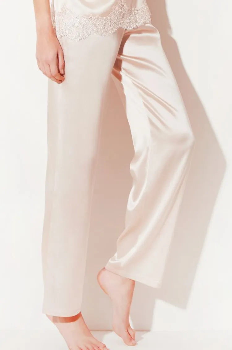Mit Seidensatin|Alle Unterteile^Chiara Fiorini Seide Pyjamahose SETA No. 10 uni von