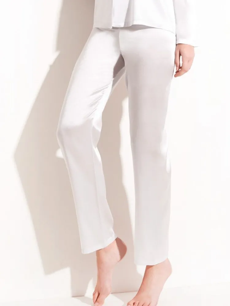 Mit Seidensatin|Alle Unterteile^Chiara Fiorini Seide Pyjamahose SETA No. 10 uni von