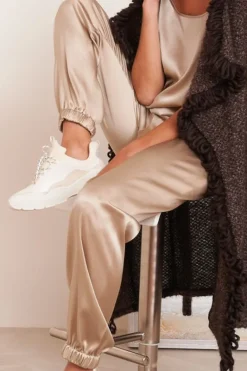 Mit Seidensatin|Alle Unterteile^Chiara Fiorini Seide Pyjamahose SETA No. 15 uni von