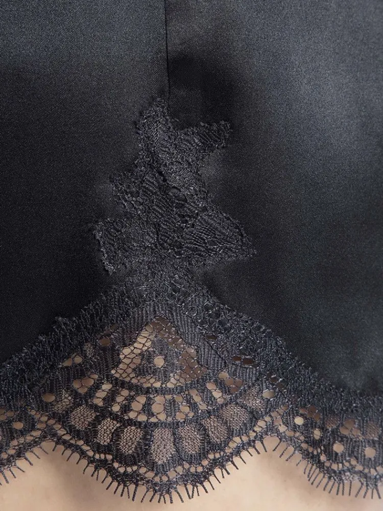 Mit Seidensatin|Alle Unterteile^Aubade Seide Shorts SOIE D´AMOUR mit Spitze