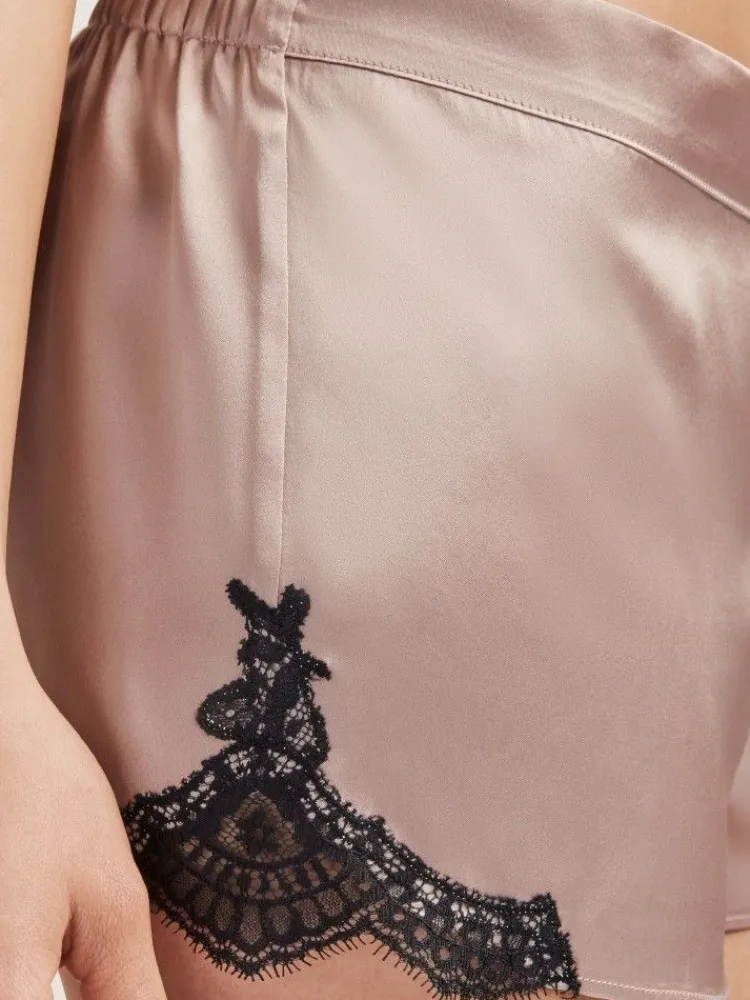 Mit Seidensatin|Alle Unterteile^Aubade Seide Shorts SOIE D´AMOUR mit Spitze