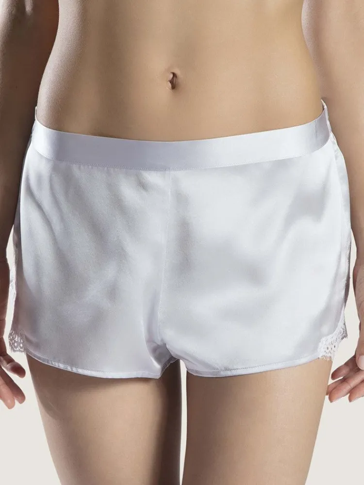 Mit Seidensatin|Alle Unterteile^Aubade Seide Shorts SOIE D´AMOUR mit Spitze