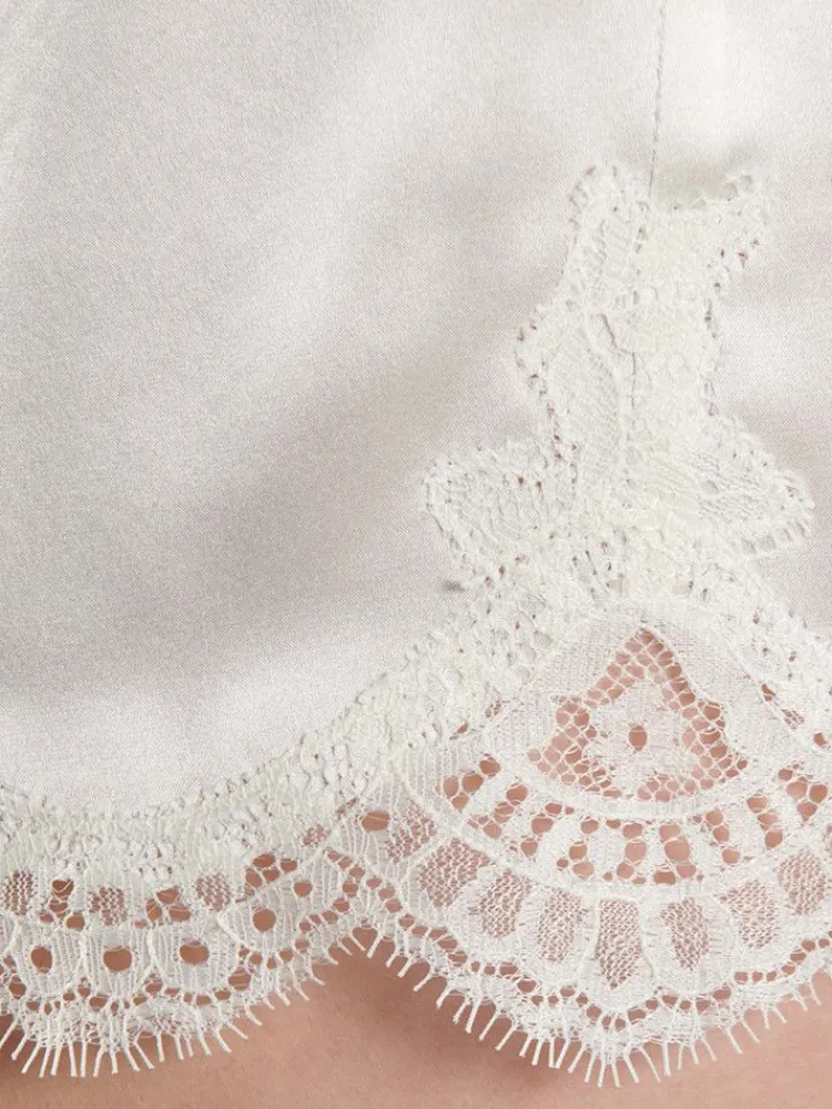 Alle Slips|Mit Seidensatin^Aubade Seide Shorts TOI MON AMOUR Uni Farben von