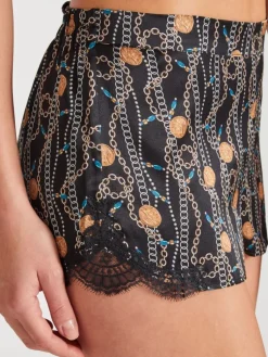 Alle Slips|Mit Seidensatin^Aubade Seide Shorts TOI MON AMOUR mit Print von
