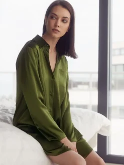 Seiden Basics|Seide Sleepshirt^Gattina Seide Sleepshirt SEDUZIONE DI SETA Satin von