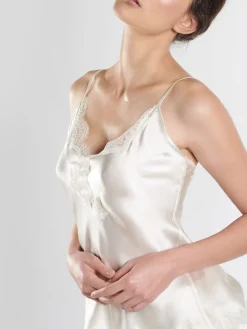 Tops Mit Spitze|Spaghettiträger Tops^Aubade Seide Top TOI MON AMOUR Satin von