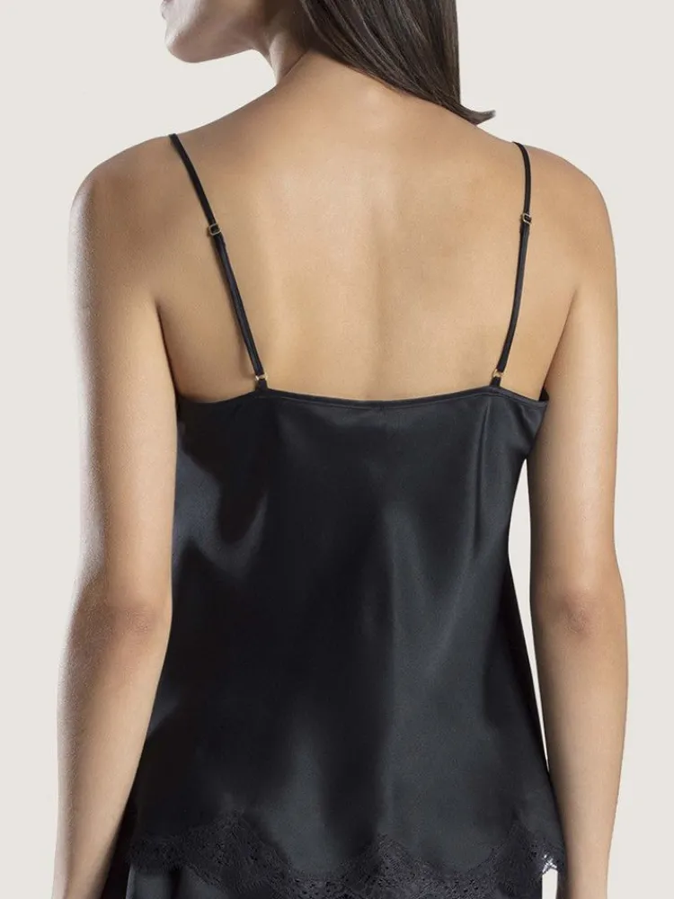 Tops Mit Spitze|Spaghettiträger Tops^Aubade Seide Top TOI MON AMOUR Satin von