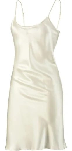 Seiden Basics|Seidennachthemd^Gattina Seide-Baumwolle Nachthemd SATIN knielang von